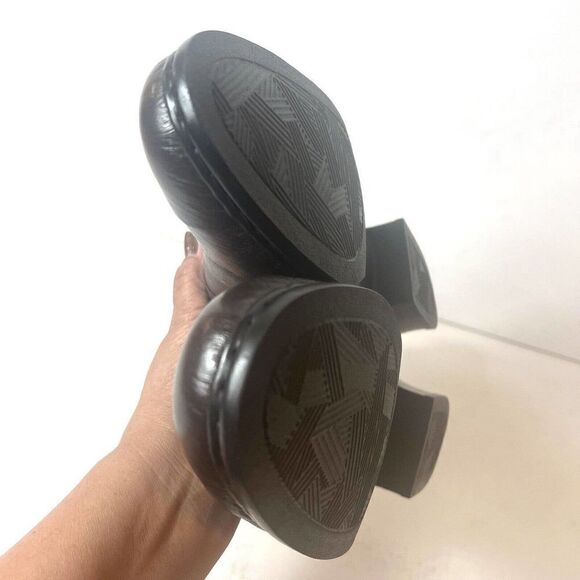 Rieker Womens UK 7.5 US 9-9.5 Brown Leather Comfort Casual Slip On Low Heel Shoe - Picture 7 of 12